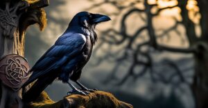 Kruk tatuaż znaczenie: Mądrość, tajemnica i siła.