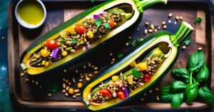 Faszerowana cukinia wegetariańska: Lekko, zdrowo i pysznie!