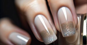 Paznokcie french z brokatem: Blask i elegancja dla każdej kobiety